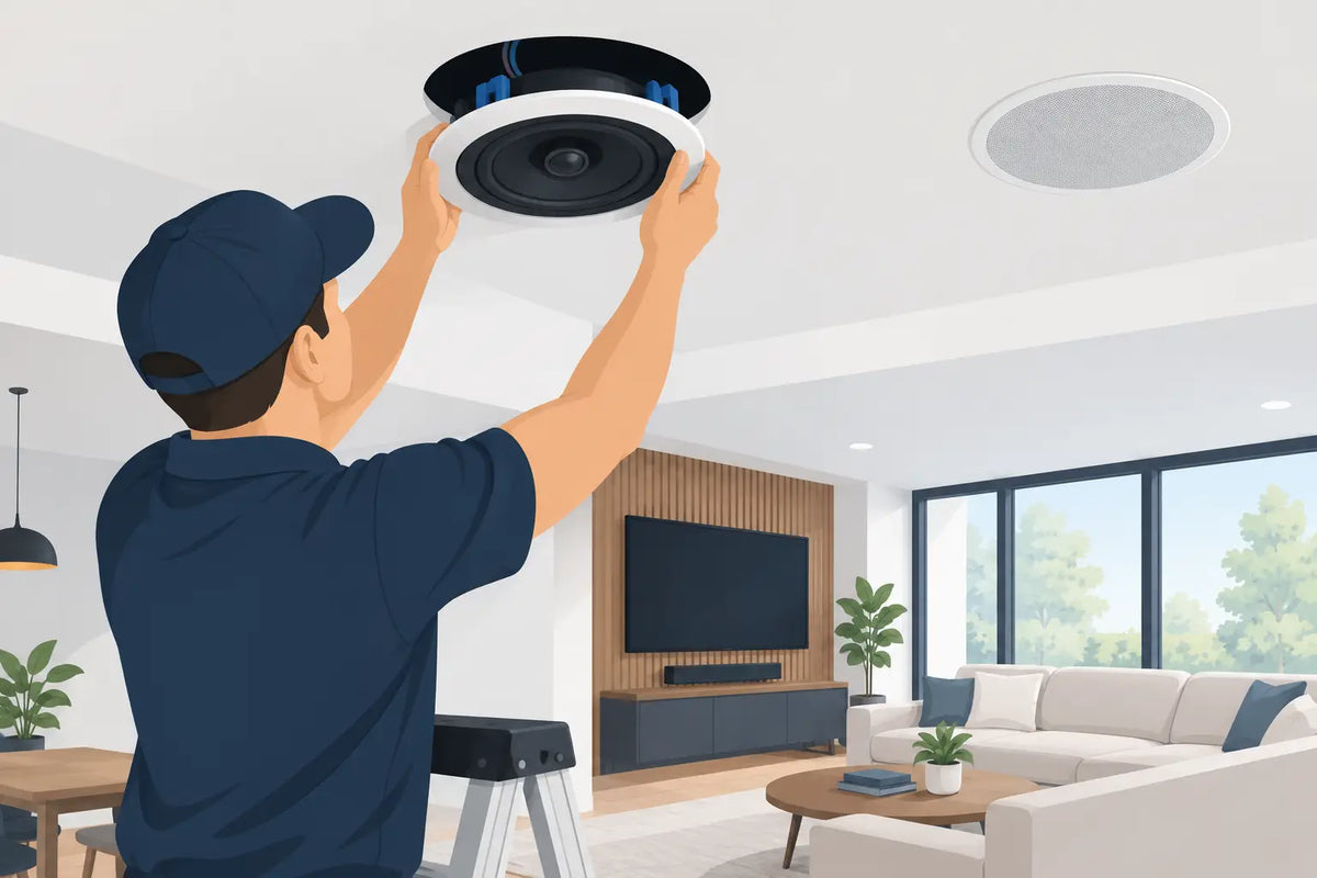 In Ceiling Speaker Installation Done Properly