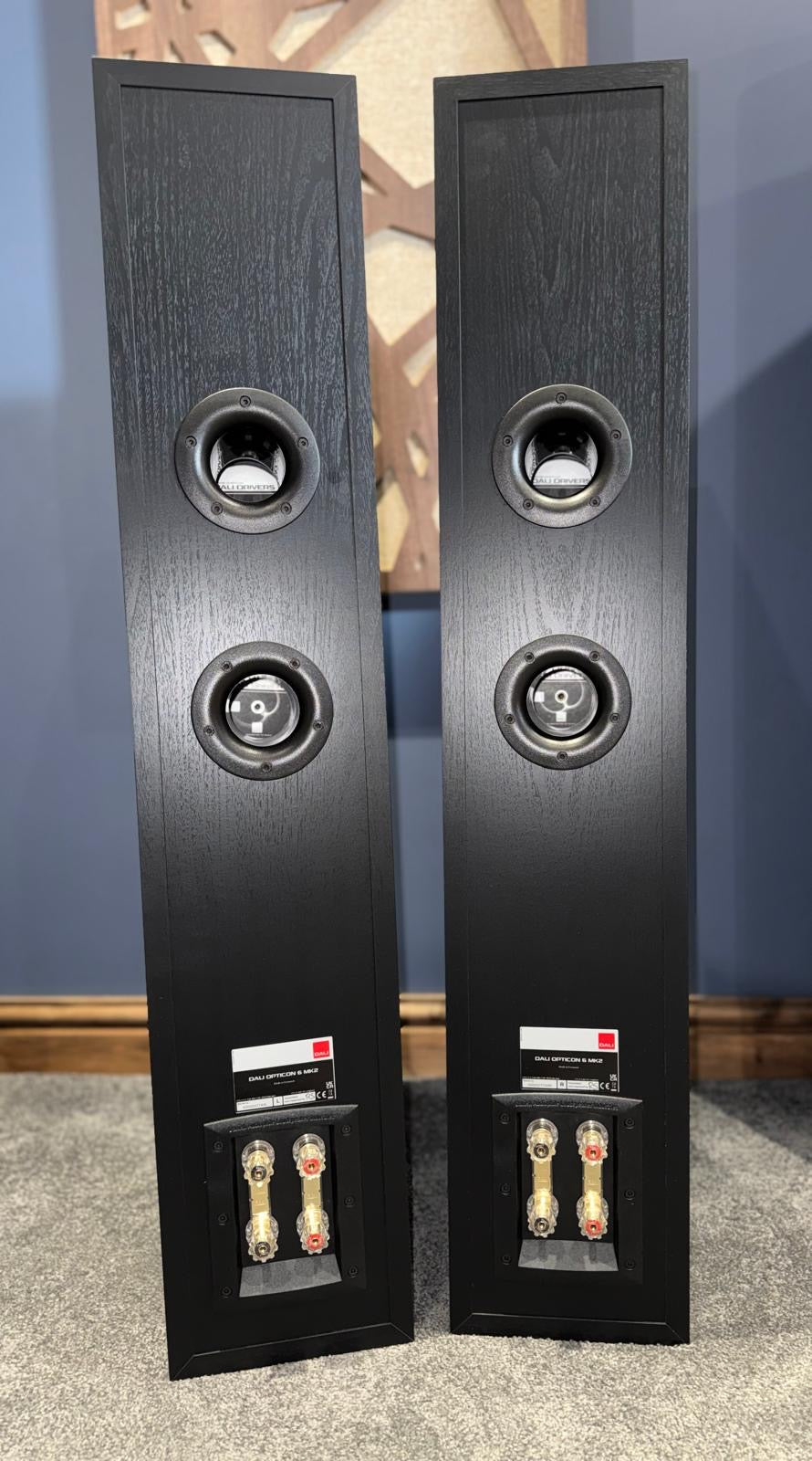 Clearance: PX DALI Opticon 6 MK2 Floorstanding Speakers (Black)