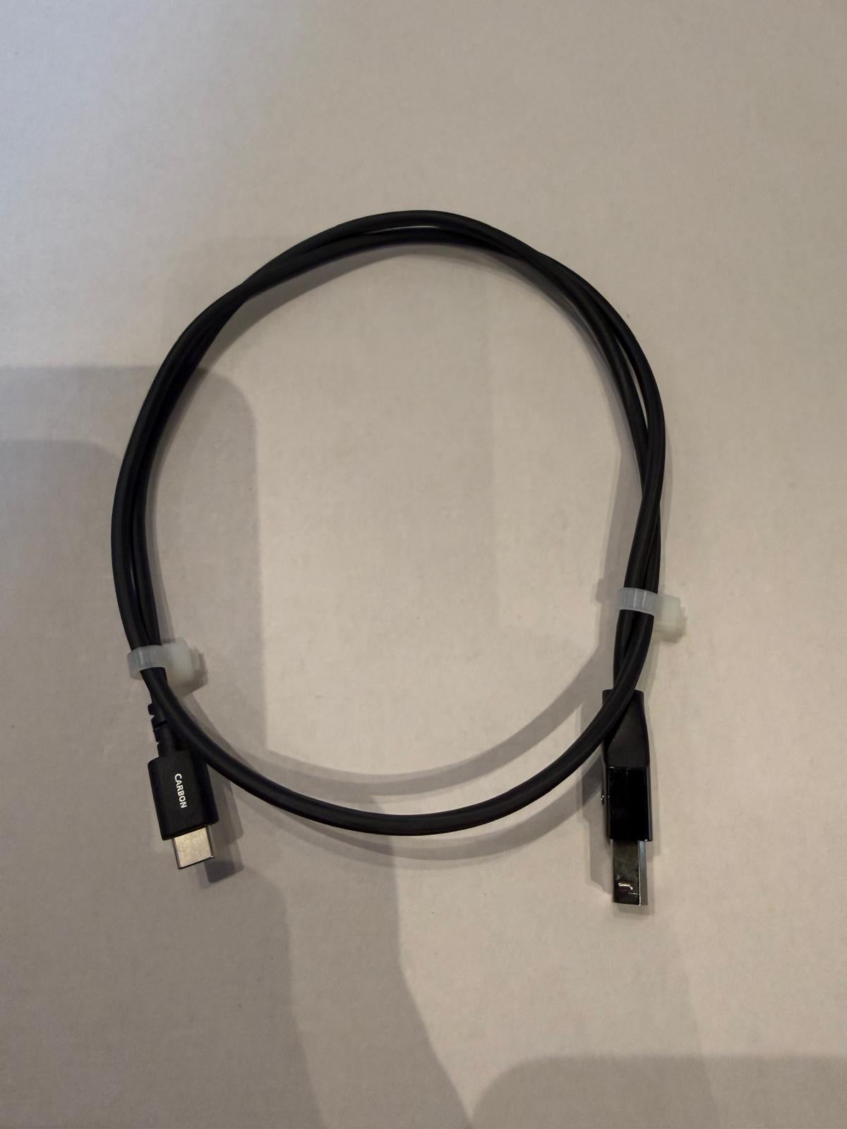 Clearance: AudioQuest Carbon USB C to B 0.75m cable