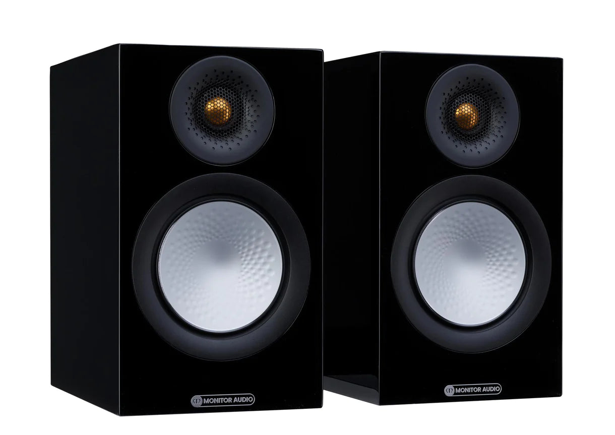 WiiM Streaming Amplifier (Space Gray) with Monitor Audio Silver 50 bookshelf speakers