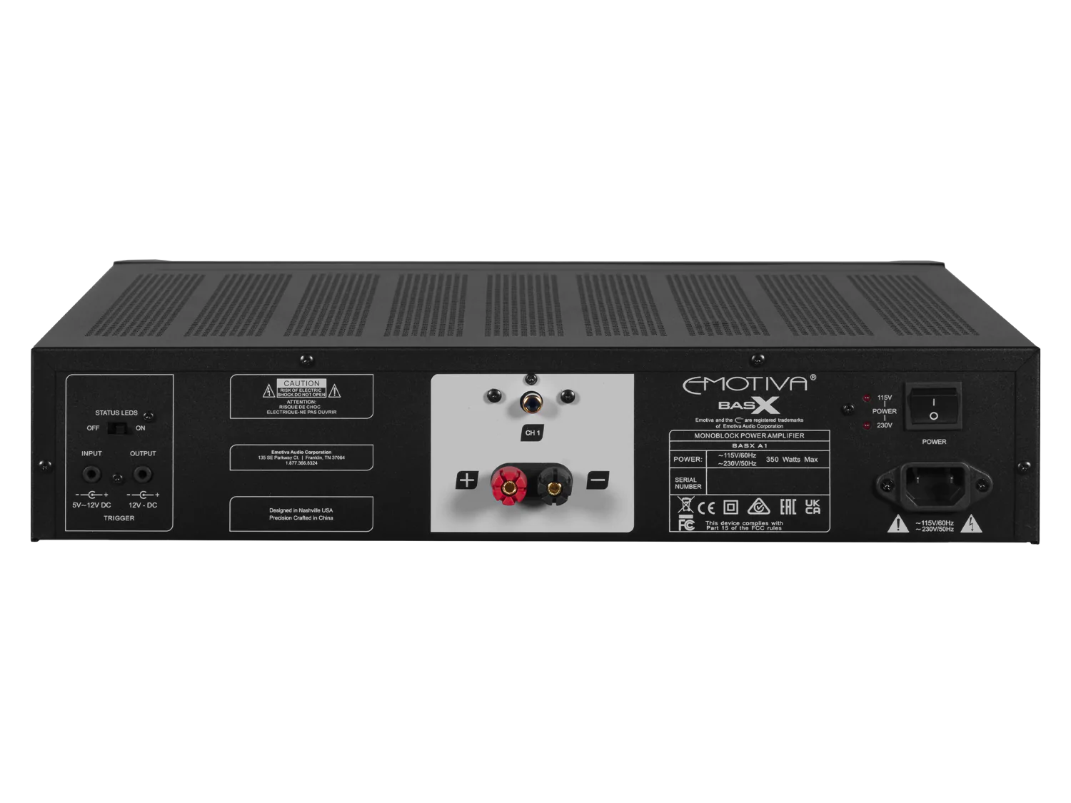 Emotiva BasX A1 Monoblock Power Amplifier