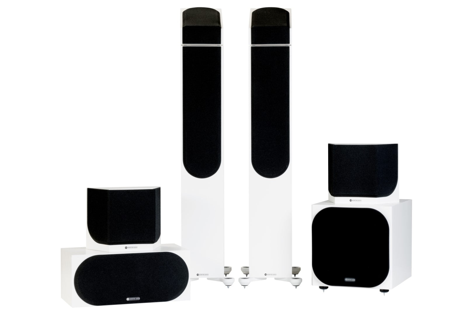 Monitor Audio Silver 300 7G Dolby Atmos 7.1.2 Package - Satin White