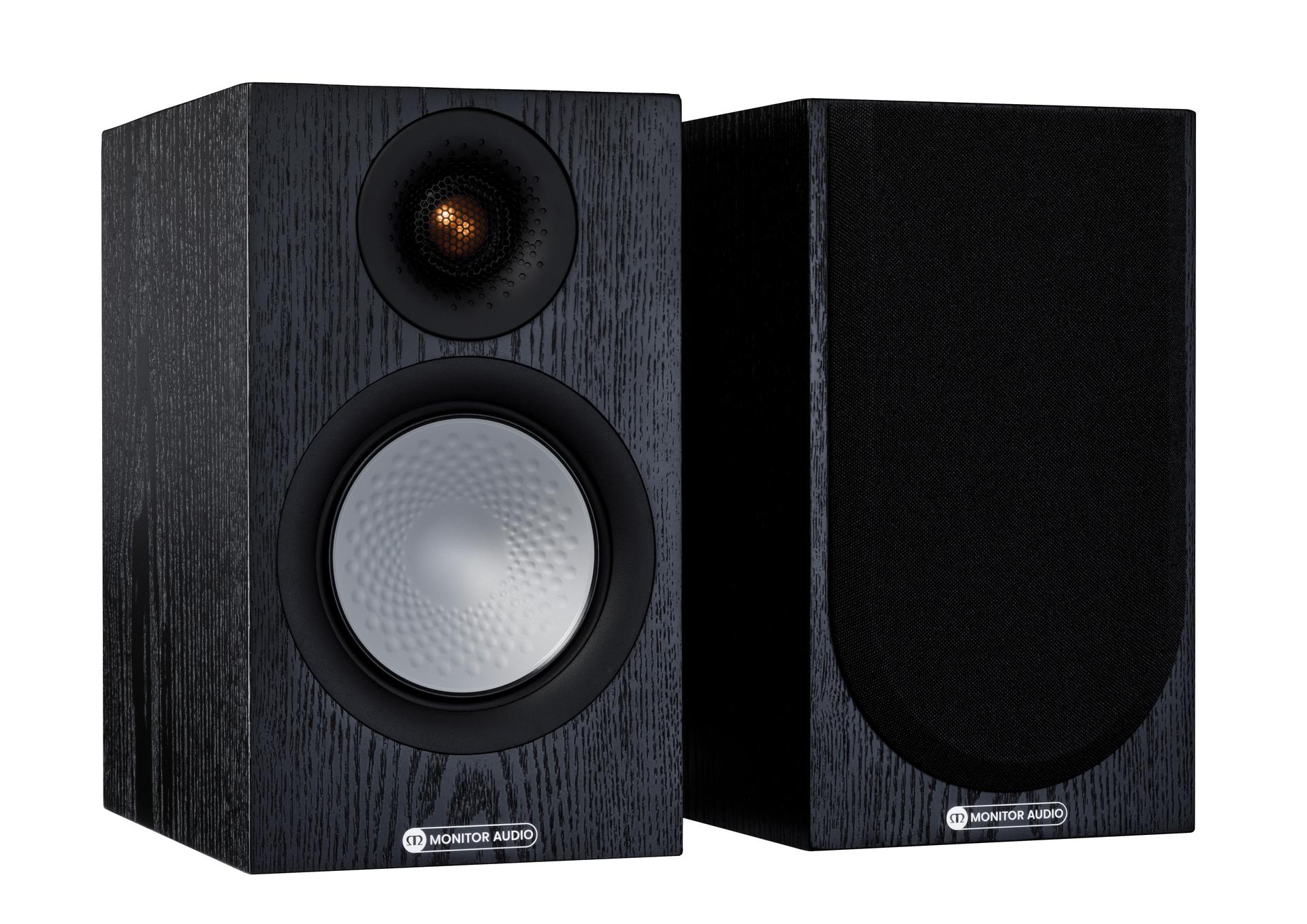 Monitor Audio Silver 50 7G Black Oak Bookshelf Speakers