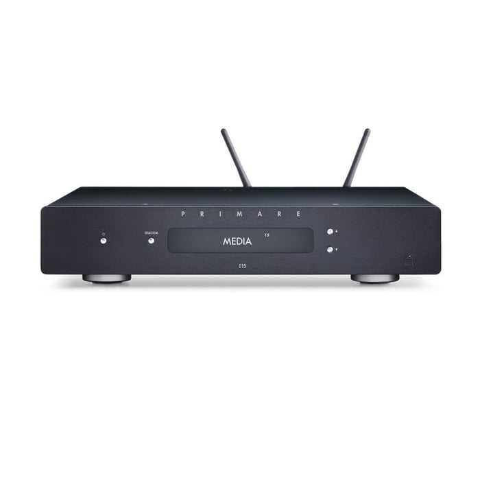 primare i15 prisma and monitor audio bronze 100 bookshelf speakers