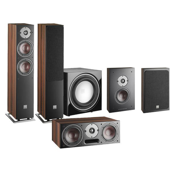 DALI Oberon 5 - 5.1 Package with E9-F Subwoofer and on-wall speakers
