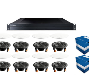 4 Zone DALI In-Ceiling speaker package Yamaha XDA-QS5400RK Streaming Amplifier (4 Zone, 8 Channel)