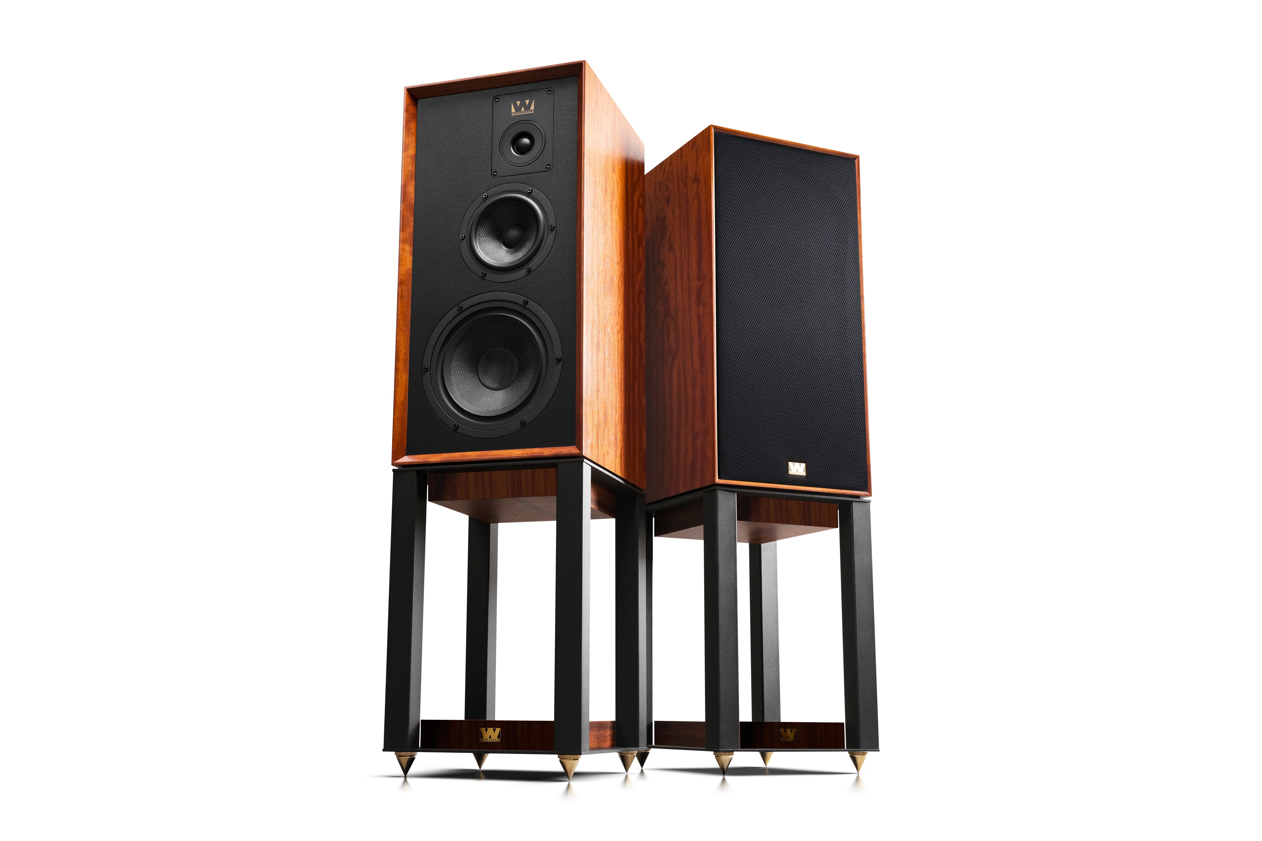 Wharfedale Super Linton speakers with stands