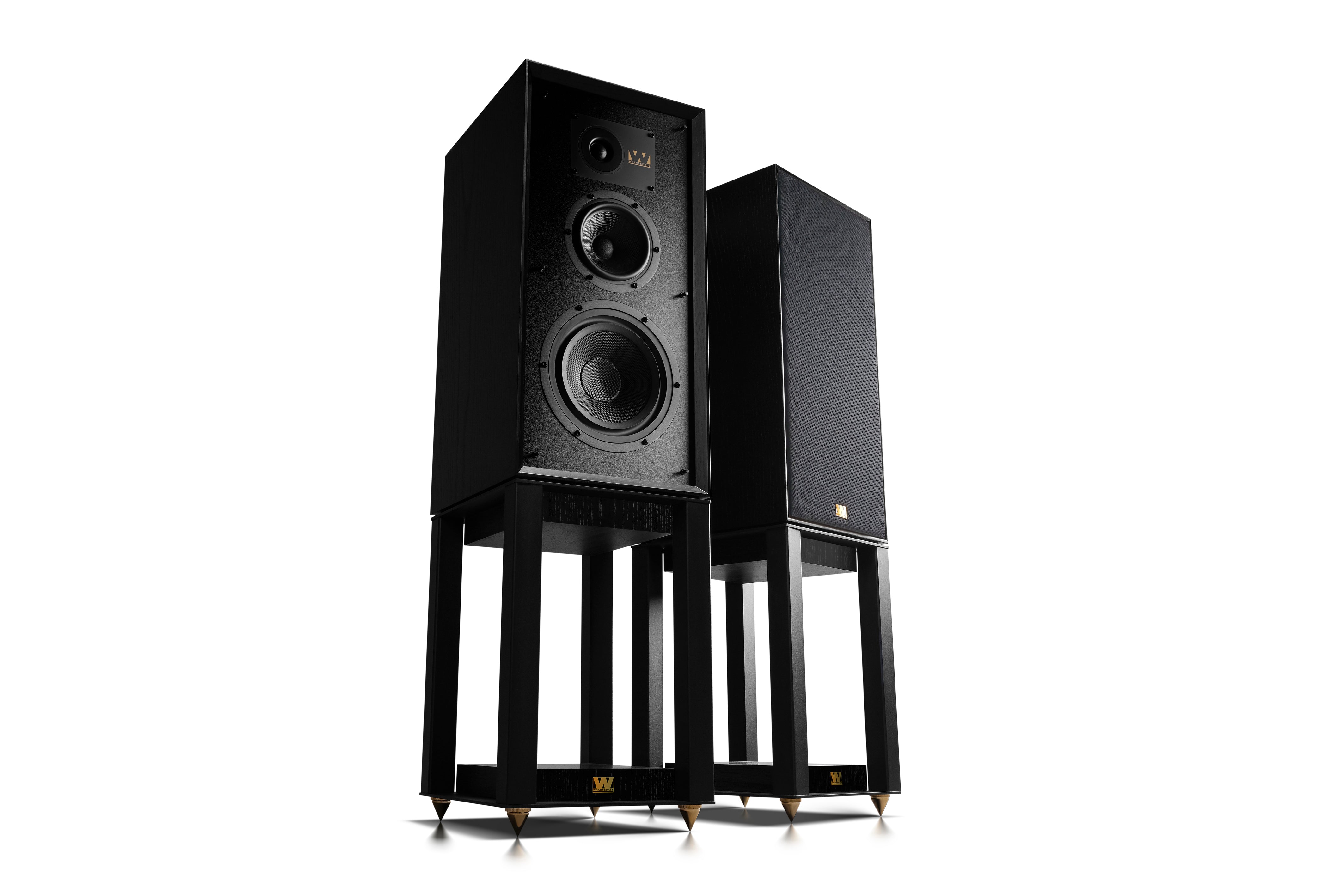 Wharfedale Super Linton speakers with stands