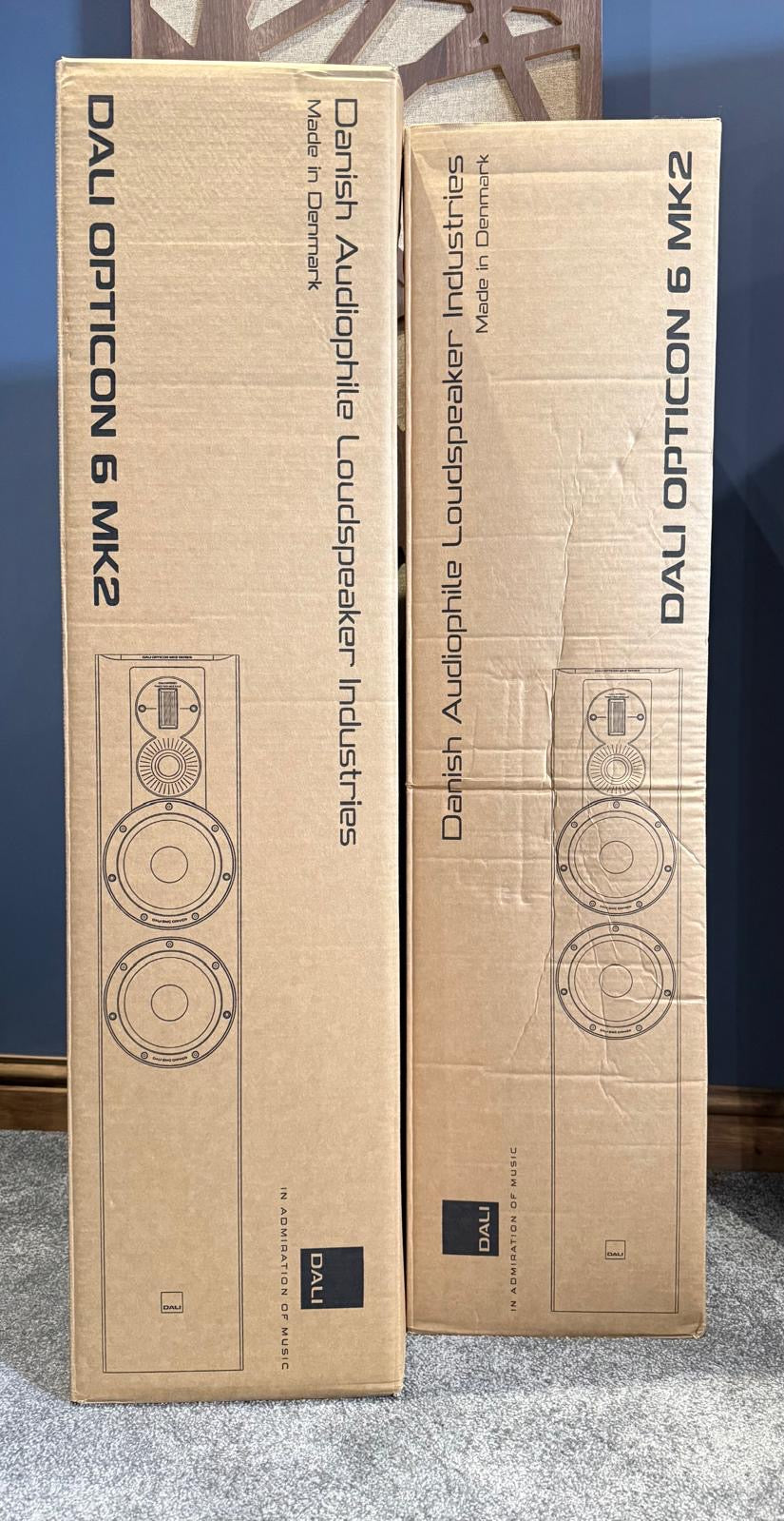 Clearance: PX DALI Opticon 6 MK2 Floorstanding Speakers (Black)