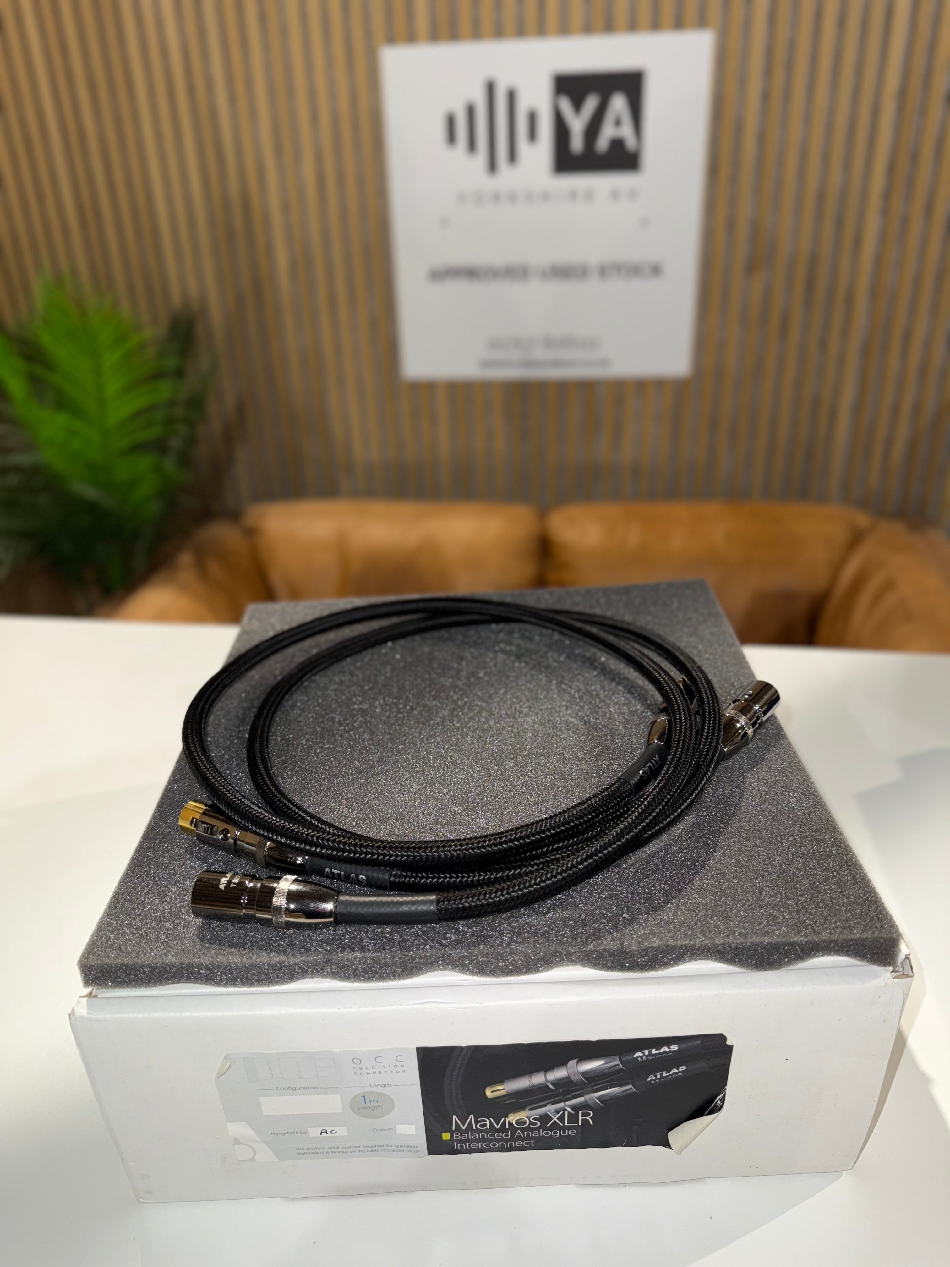 Clearance: Part-Exchange ATLAS Cables Mavros OCC XLR cables (pair) 1m