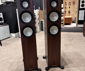 Ex-Display: Monitor Audio Silver 300 7G Walnut Floorstanding Speakers