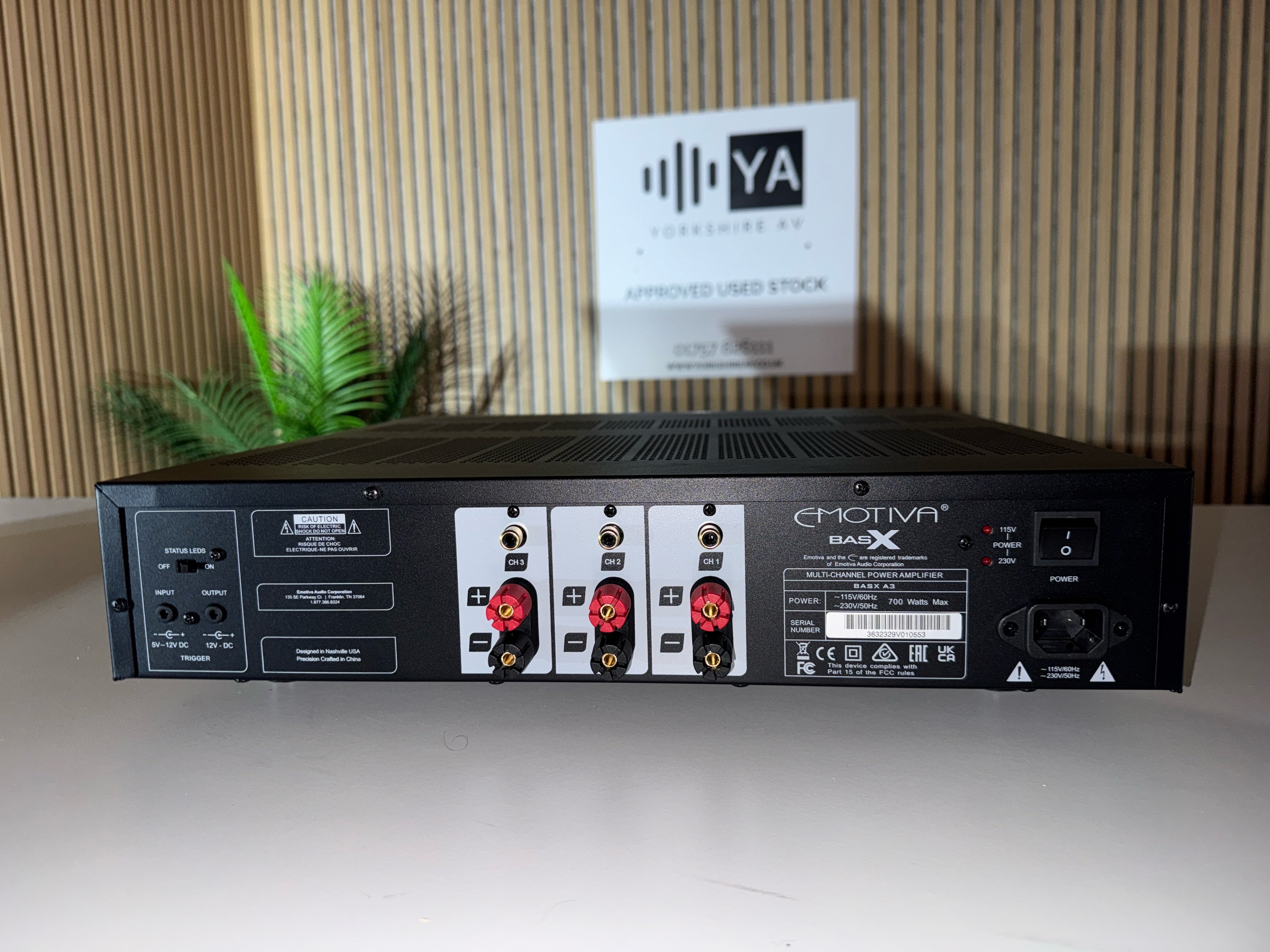 Clearance: Emotiva BasX A3 3 Channel Power Amplifier