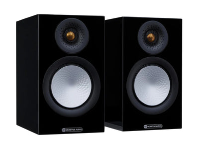 WiiM Streaming Amplifier (Space Gray) with Monitor Audio Silver 50 bookshelf speakers