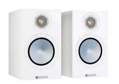 WiiM Streaming Amplifier (Space Gray) with Monitor Audio Silver 50 bookshelf speakers