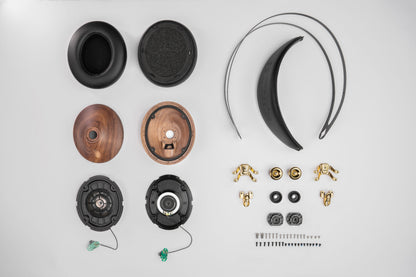MEZE 99 Classic V2 Closed Back Headphone - Walnut & Gold