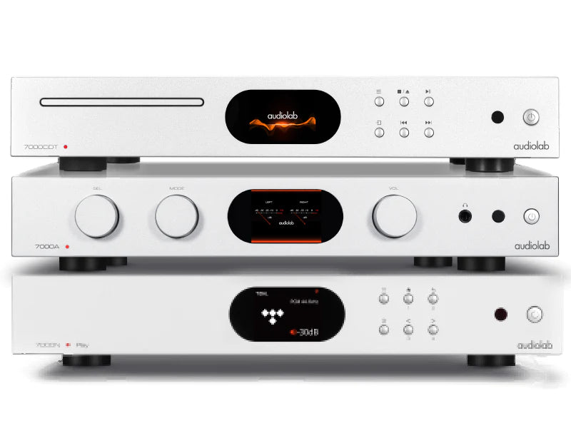 Audiolab 7000A Amplifier + 7000CDT CD Transport + 7000N Play Network Player