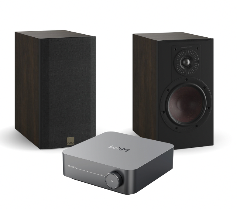 WiiM Streaming Amplifier bundle with DALI Opticon 2 MK2 speakers