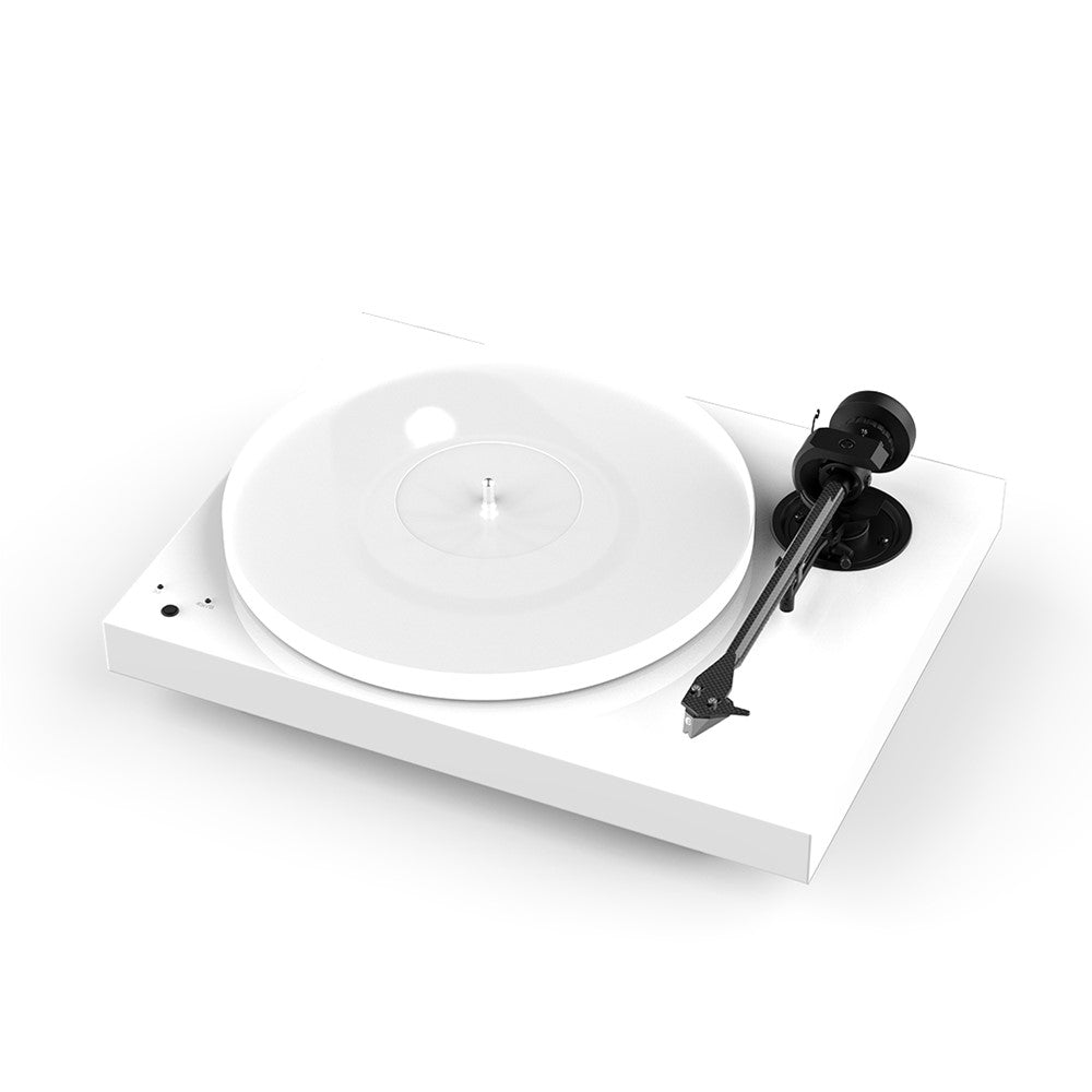 Pro-Ject Audio X1B Gloss White with Phono Box S3B and Cable Bundle