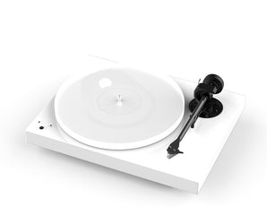 Pro-Ject Audio X1B Gloss White with Phono Box S3B and Cable Bundle