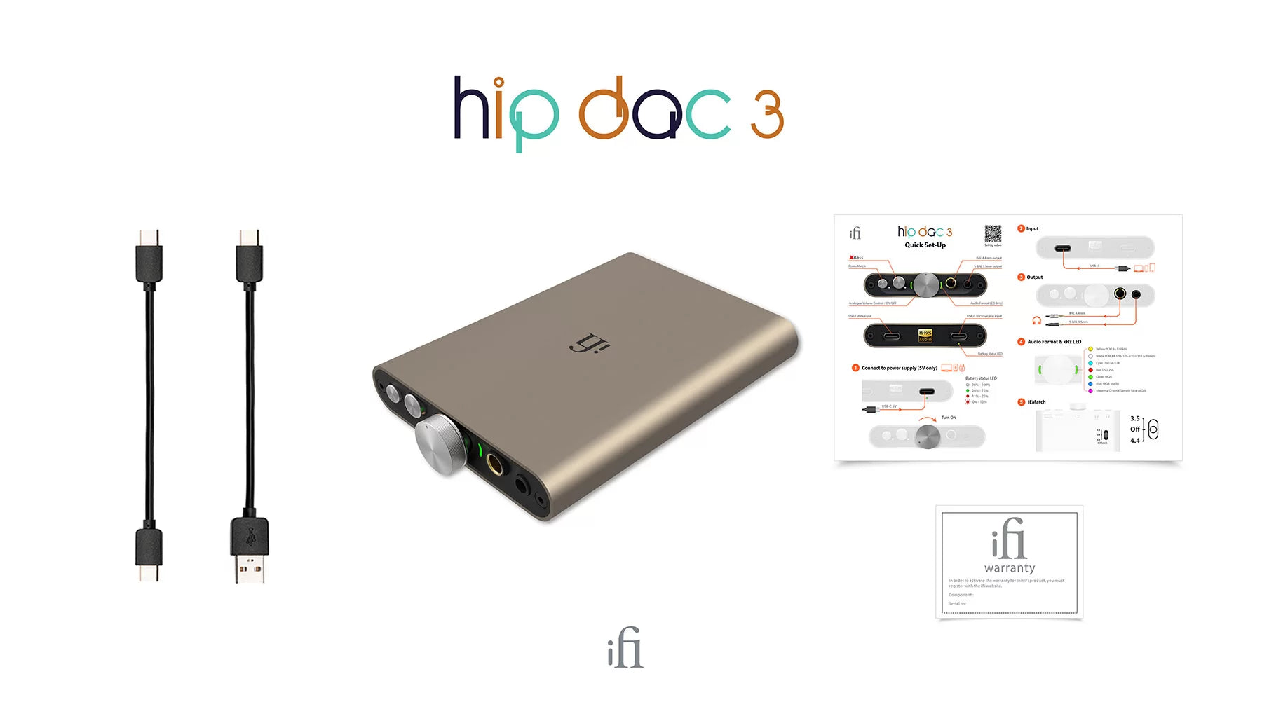 iFi Audio Hip DAC V3 - Portable USB DAC