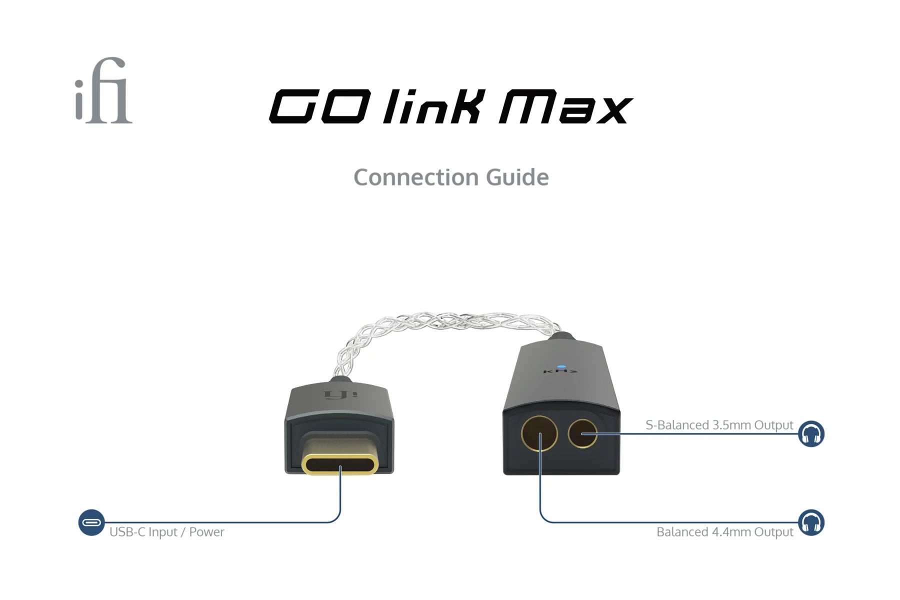 iFi Audio GO Link Max - Portable Headphone DAC AMP