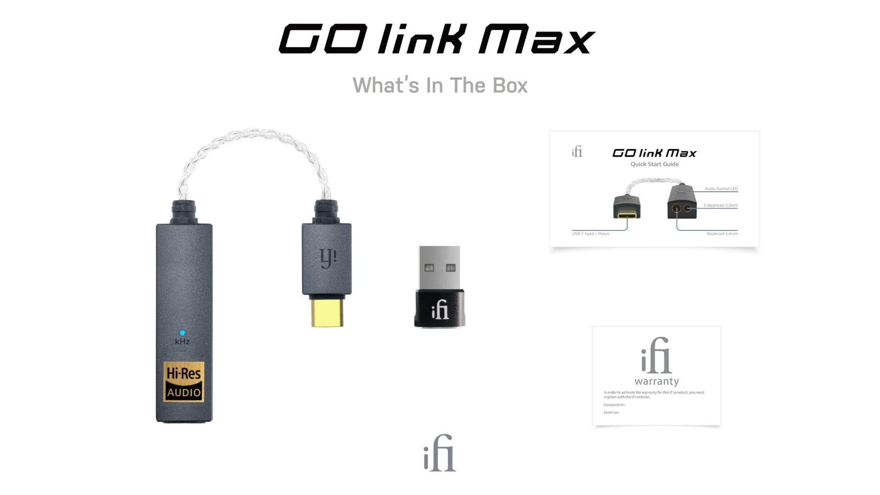 iFi Audio GO Link Max - Portable Headphone DAC AMP