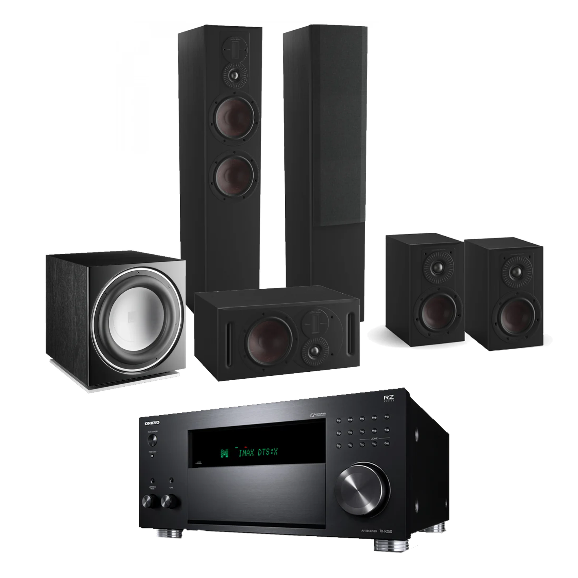 DALI Opticon 6 MK2 5.1 bundle with Onkyo TX-RZ50 9.2 AVR