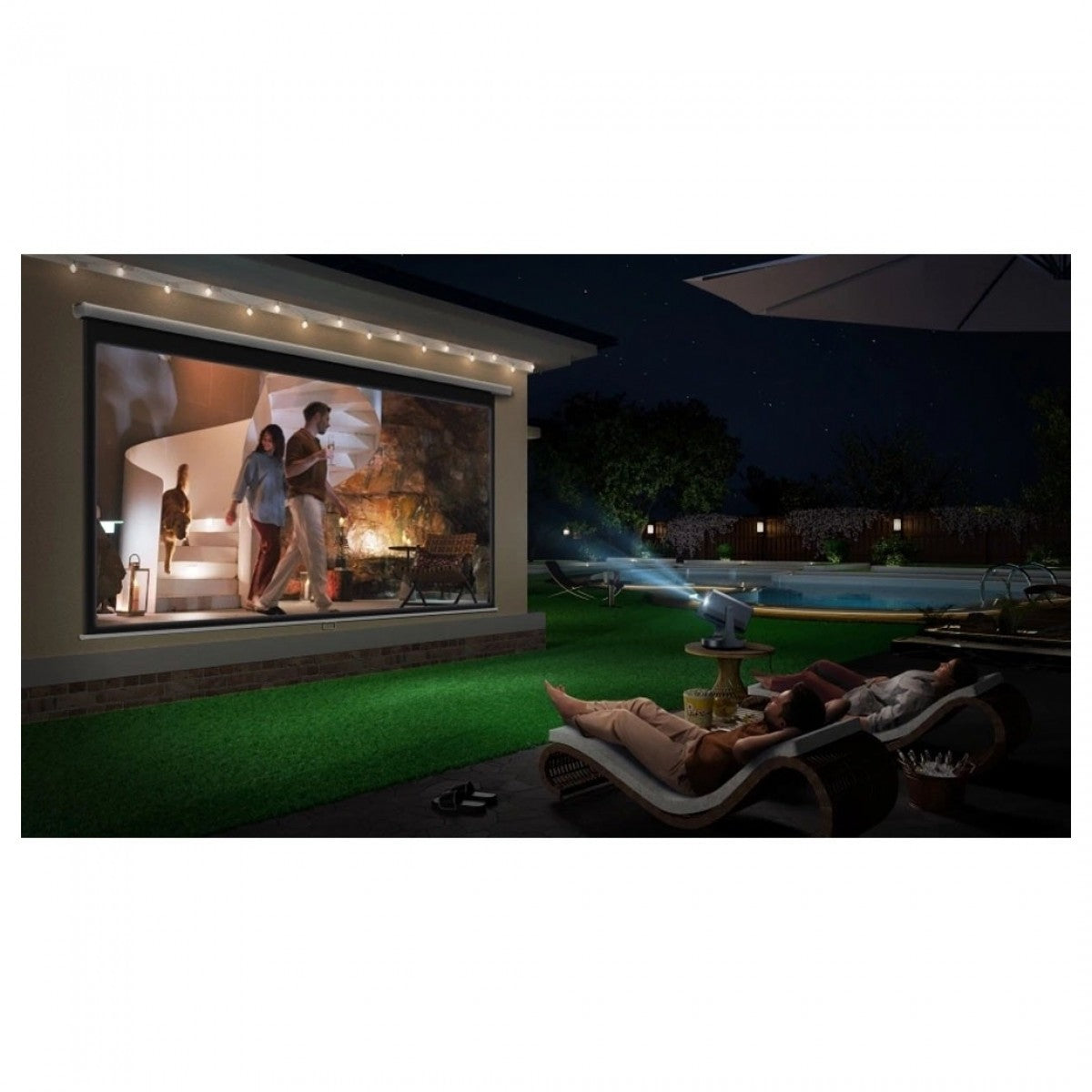 Hisense C2TUK-Ultra Smart Mini Projector - Gun Metal Grey