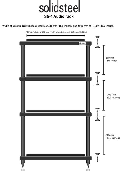 Solidsteel S5-4 HiFi Equipment Rack Anniversary Edition