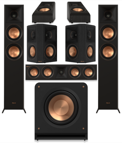 Klipsch RP5000F II 5.1.2 Cinema System with Onkyo RZ-30