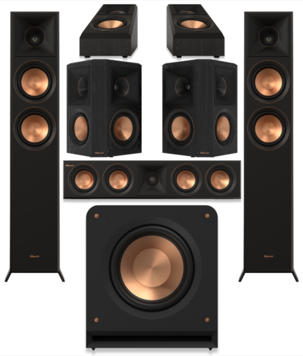 Klipsch RP5000F II 5.1.2 Cinema System with Onkyo RZ-30