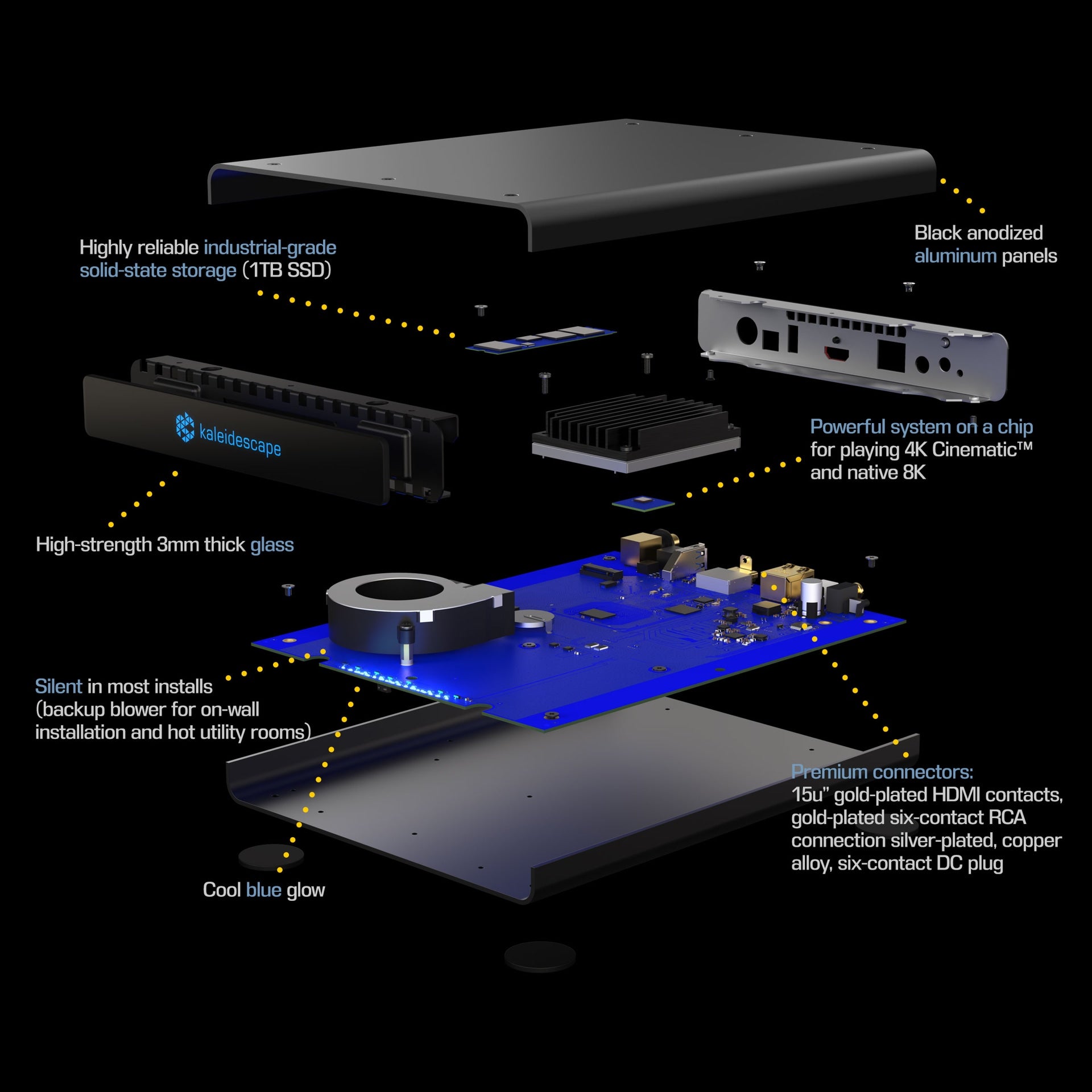Kaleidescape Strato K Movie Player 8K 12-bit resolution