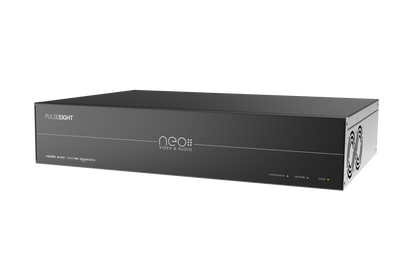 Pulse Eight neo:6a 6x8 UHD Video Matrix over IP with 6 x POH receivers