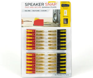 Speaker Snap Banana Plugs - 12 Pairs