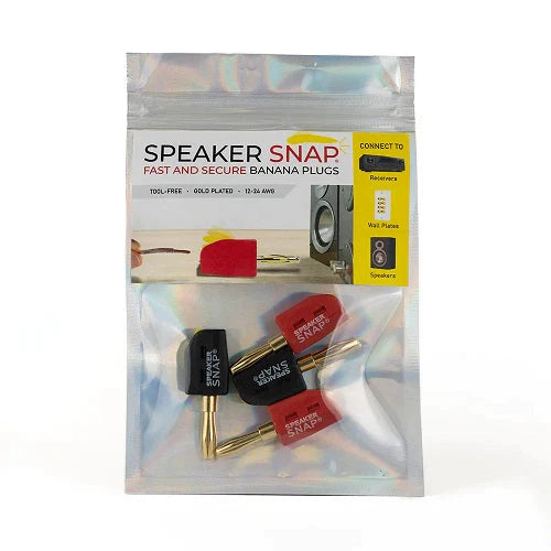 Speaker Snap Banana Plugs - 2 Pairs