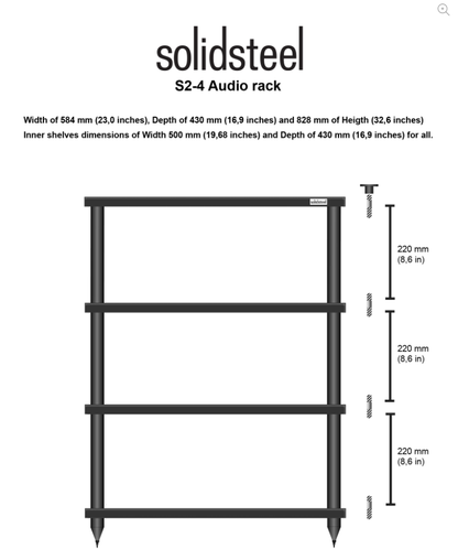 Solidsteel S2-4 Hi-Fi Equipment Rack