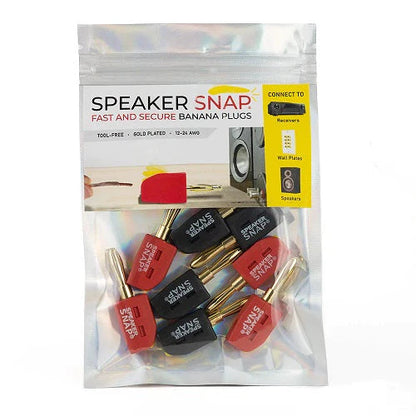 Speaker Snap Banana Plugs - 4 Pairs