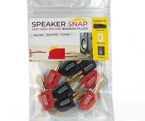 Speaker Snap Banana Plugs - 4 Pairs
