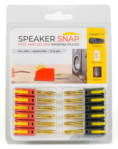 Speaker Snap Banana Plugs - 6 Pairs