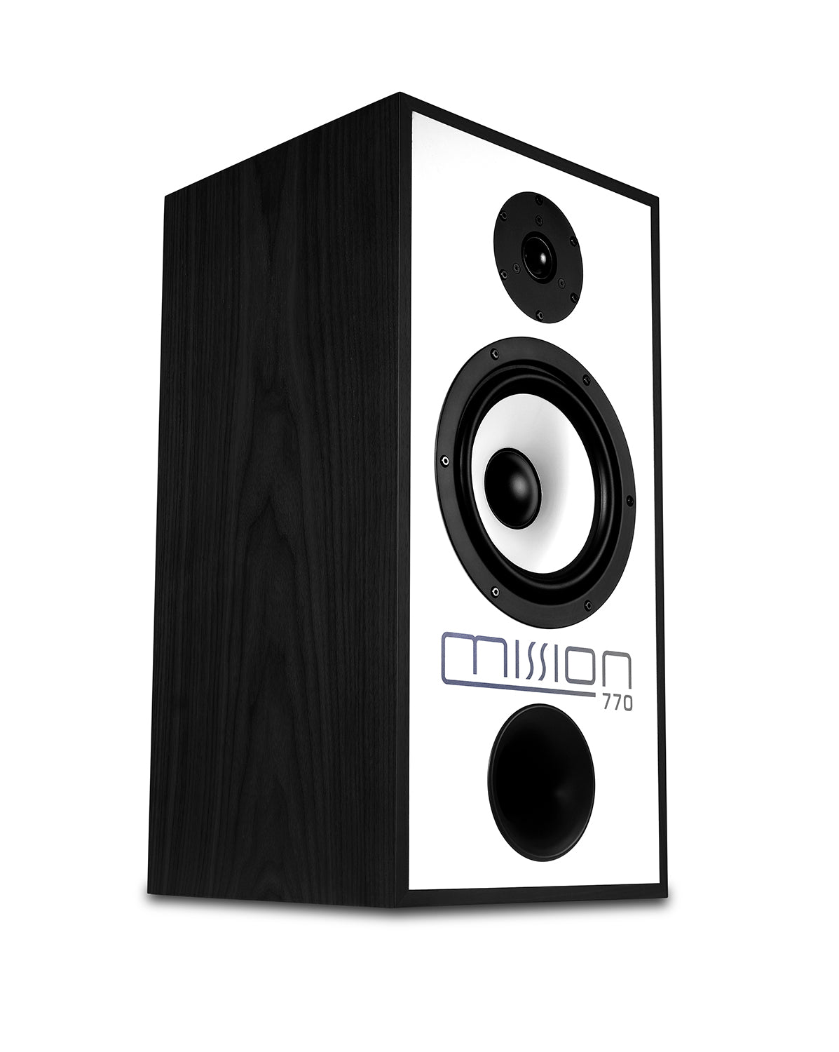 Mission 770 speakers (black) with stands