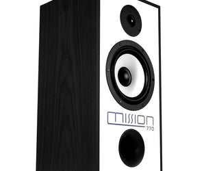 Mission 770 speakers (black) with stands