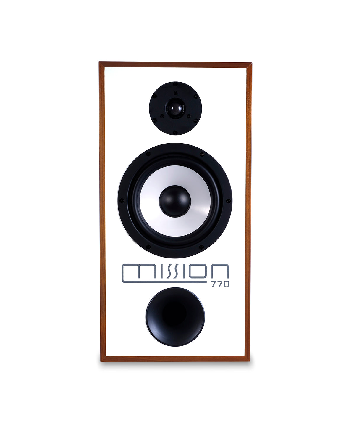 Mission 770 speakers (walnut) with stands