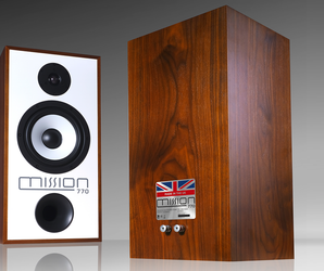 Mission 770 speakers (walnut) with stands