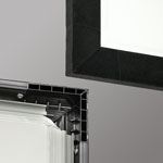 Draper 252277SC, 133" 16:9 Clarion with Vel-Tex Black, Fixed Frame, XT800V Tensioned, Acoustic, NanoPerf Screen - Yorkshire AV LTD