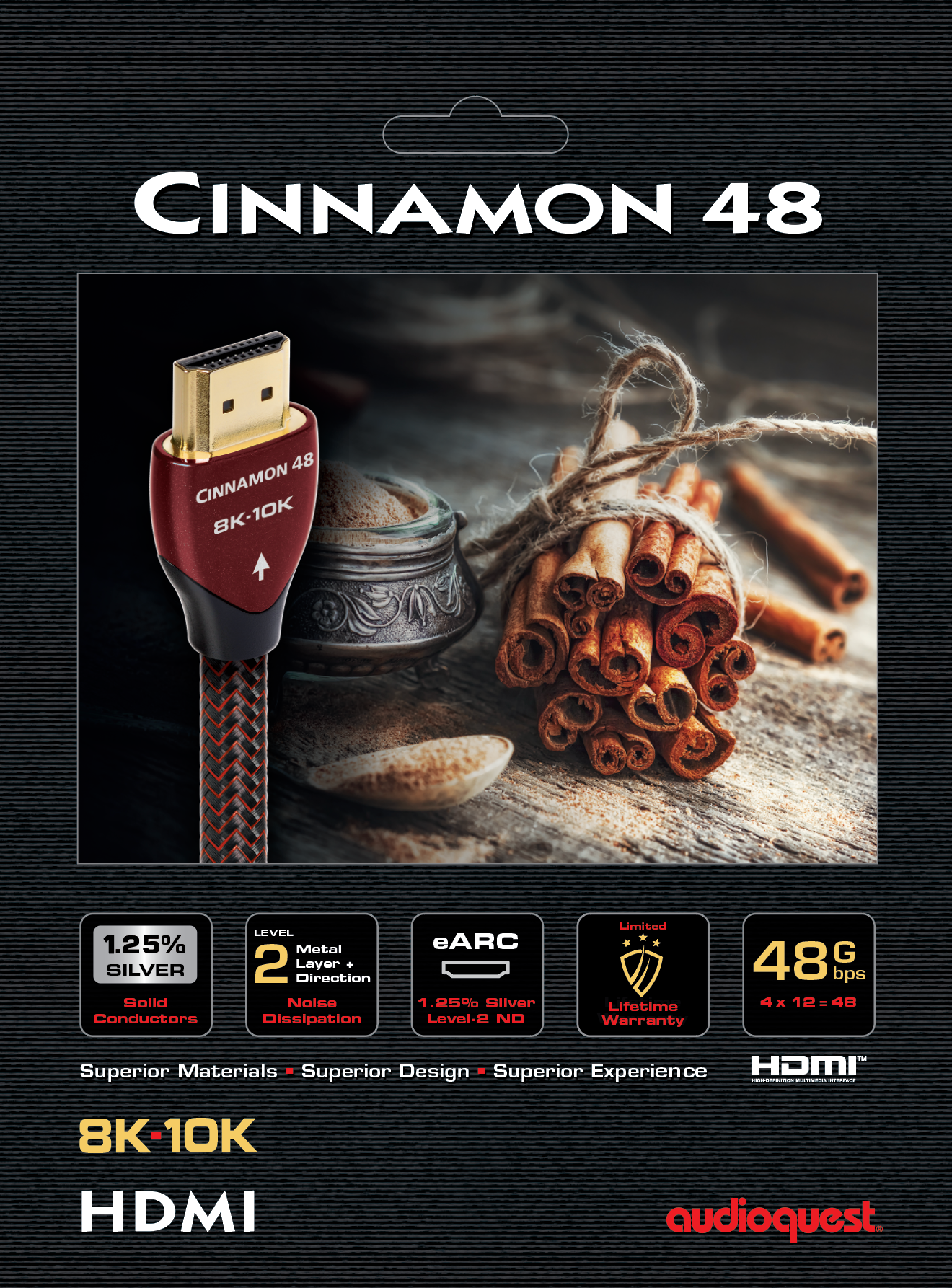 AudioQuest Cinnamon 8K/10K HDMI Cable