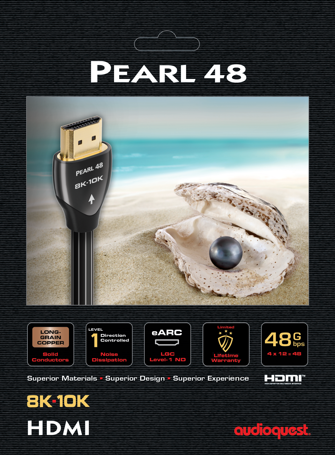 AudioQuest Pearl 8K/10K HDMI Cable (Pearl 48)