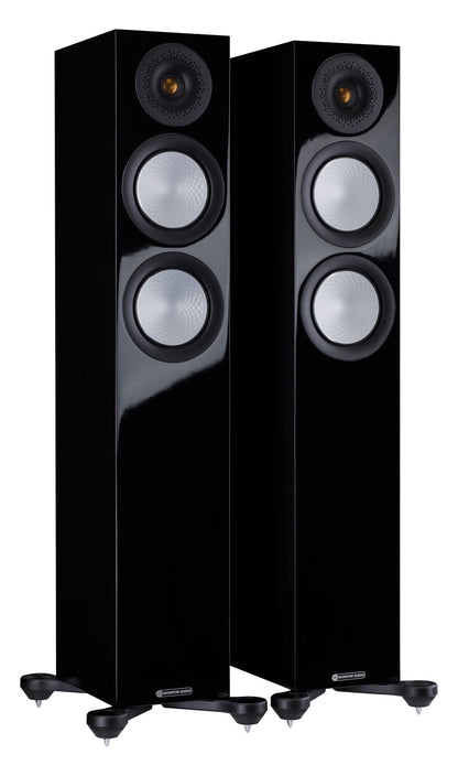 Monitor Audio Silver 200 7G Gloss Black Floorstanding Speakers