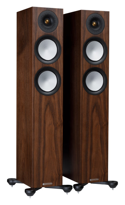 Monitor Audio Silver 200 7G Walnut Floorstanding Speakers