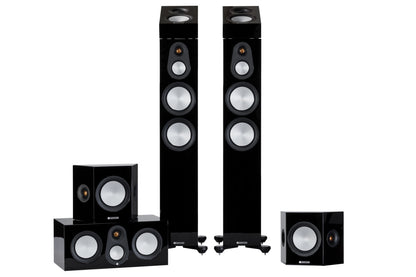 Monitor Audio Silver 300 7G Dolby Atmos 7.1.2 Package - High Gloss Black