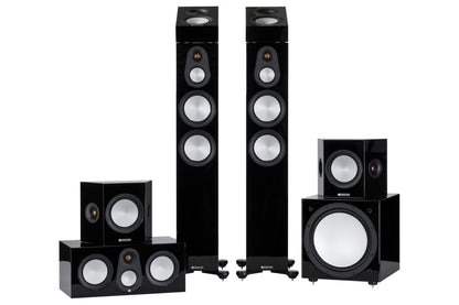 Monitor Audio Silver 300 7G Dolby Atmos 7.1.2 Package - High Gloss Black